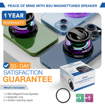 B2U® SonicBright™ RGB Magnetic Speaker B2U003